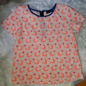 Miss Finch Back Zip Blouse Size S